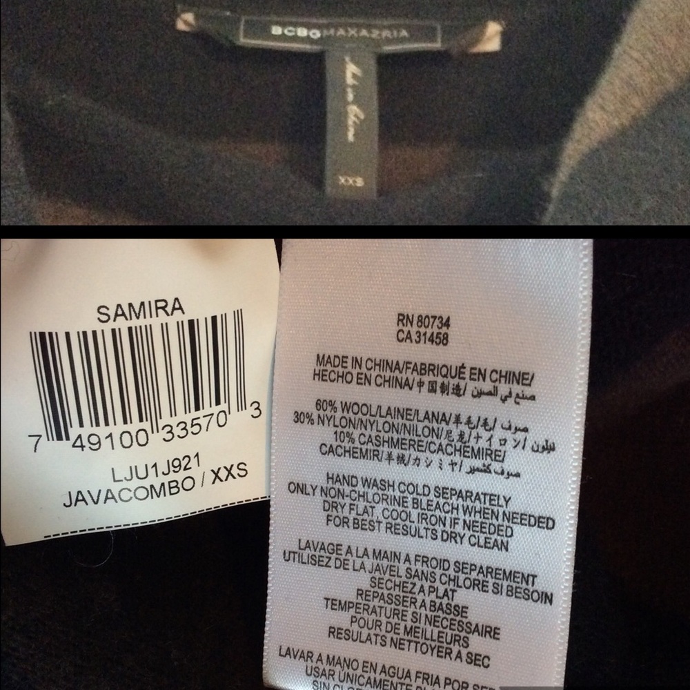 Bcbgmaxazaria Samira Java & Black Striped Cowl Ne… - image 8